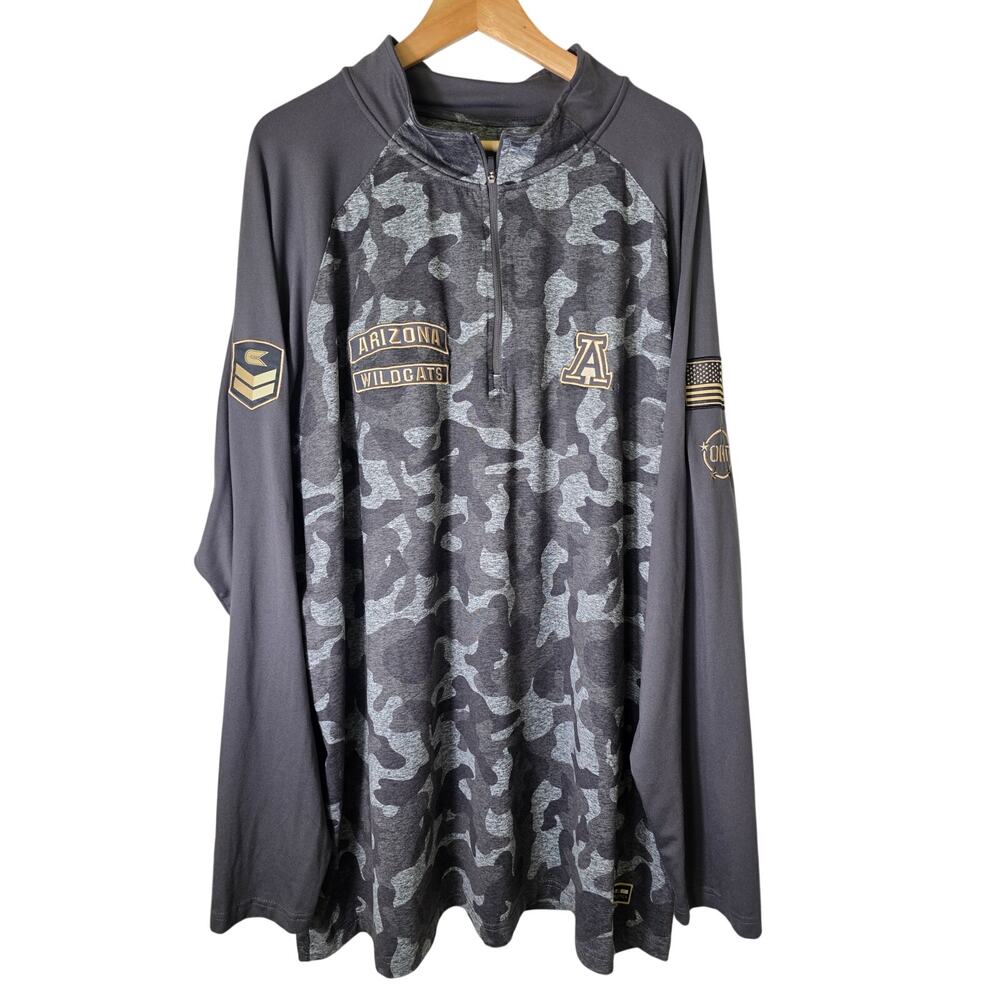 ARIZONA WILDCATS Gray Colosseum Camo Lightweight Hoodie SZ 3X